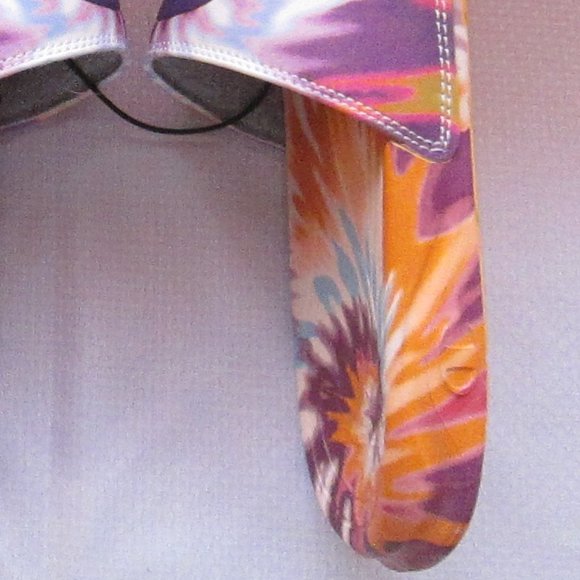 # SOLD #CHAMPION MEGA SLIDE PURPLE -C-GOLD TIE DYE WOMENS SANDALS (SIZE 7) 😍 - Picture 9 of 16